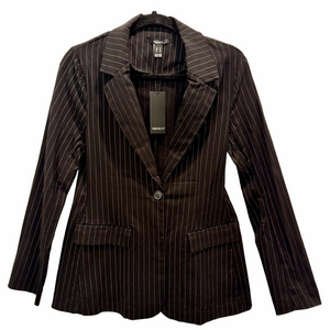 Forever 21 Black Pinstripe Blazer